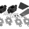 Avgasrisers 3" 76mm std cold lågt knä  kit