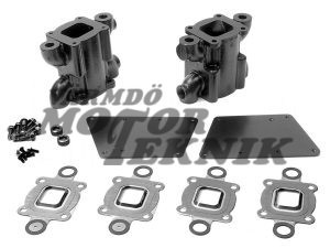 Avgasrisers 6"  152mm std cooling högt knä kit
