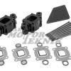 Avgasrisers 3" 76 mm std warm lågt knä kit