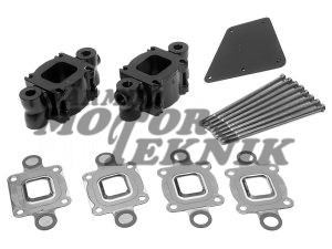 Avgasrisers 3" 76 mm std warm lågt knä kit