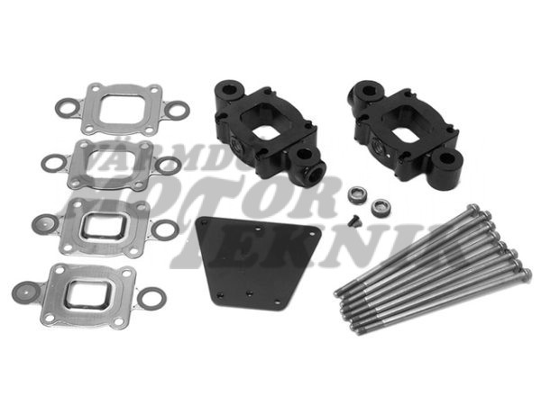 Avgasrisers 1,7" 43mm std cooling högt knä kit