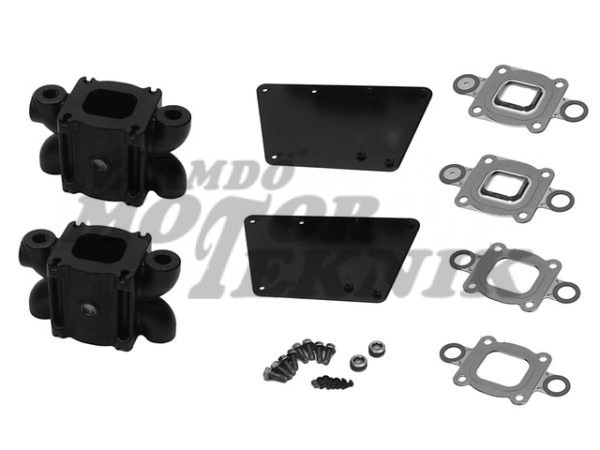Avgasrisers 4,7" 119mm std cooling högt knä kit
