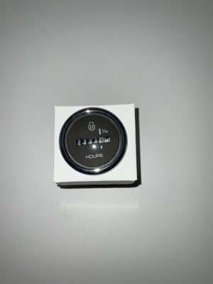 Timräknare svart med chrome ring